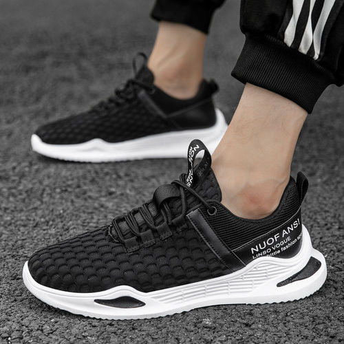 Men's  Spring New Breathable Mesh Shoes Fashion Combinations Sports Casual Platform Shoes Thick Sole White Dad Shoes for Men