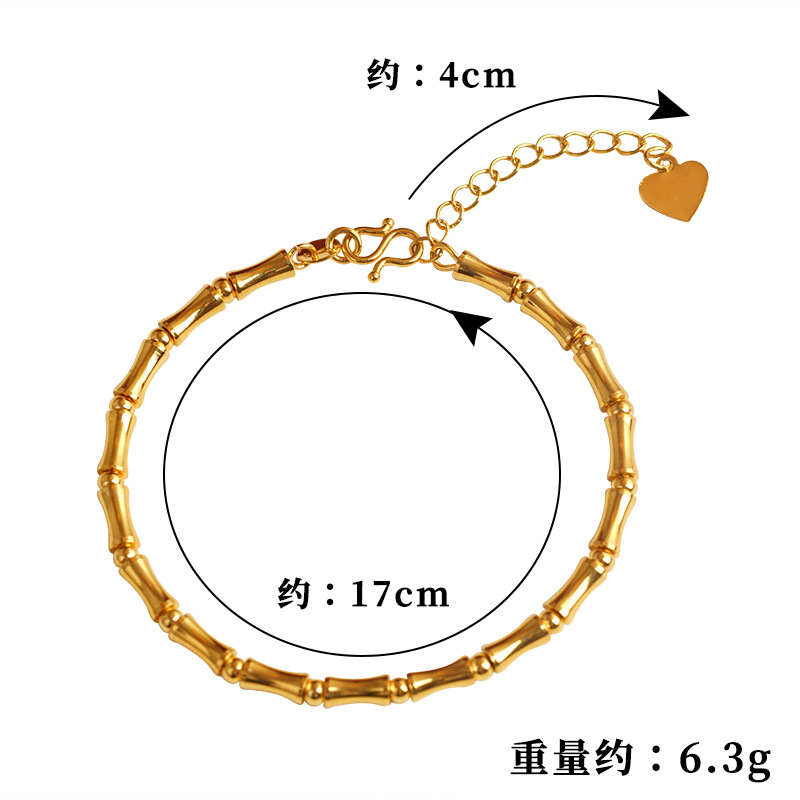 Nuevo diseño brillante pulsera de bambú esmerilado pulsera de gran altura joyería de las mujeres regalo de una sola pieza de entrega