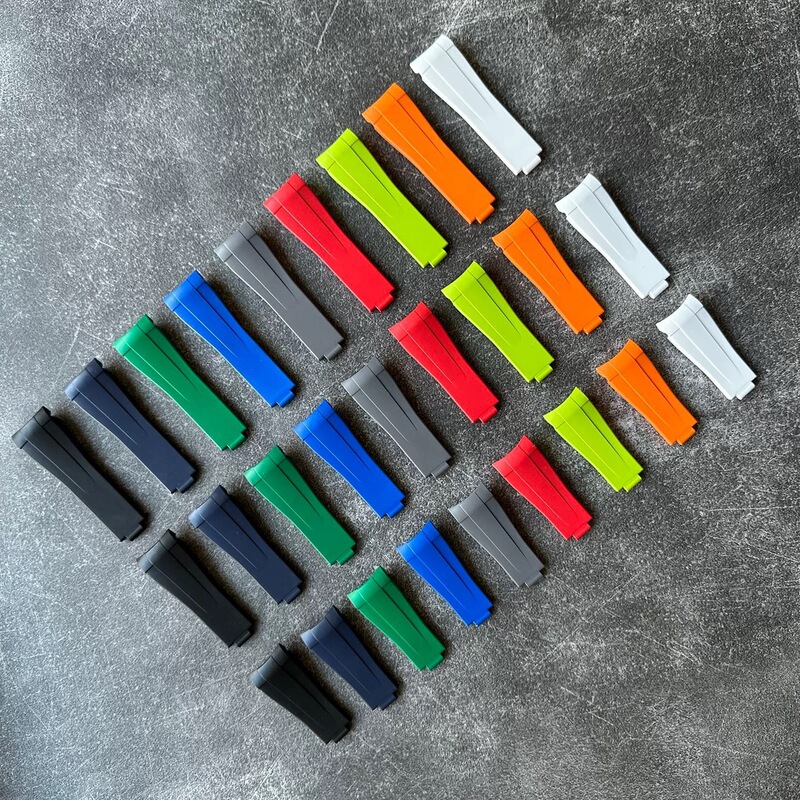 Fluororubber strap compatible with Rolex Submariner, Daytona, GMT 41mm Oyster Perpetual watch strap