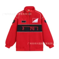 F1 вышитый гоночный костюм, командный вышитый гоночный костюм, мужская куртка с длинными рукавами, американский ретро велосипедный тренировочный костюм
