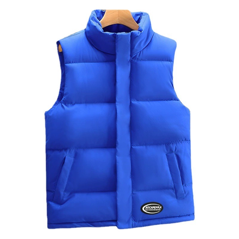 Мужской хлопковый жилет, зимний мужской новый хлопковый жилет с воротником-стойкой, куртка, рабочая одежда, классная одежда с принтом ЛОГОТИПА