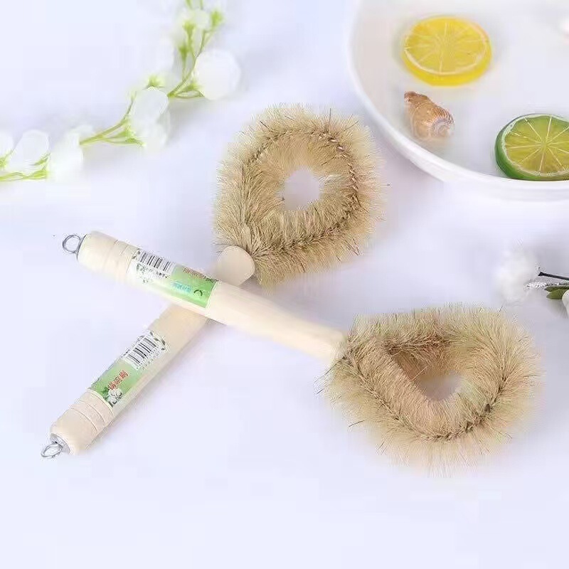 Non-Stick Oil Pot Brush with Boar Bristles That Won'T Damage the Pot, Long-Handled Bowl Brush with Soft Bristles for Washing Pots and Dishes, Pot Scrubbing Tool Non-Stick Oil Pot Brush with Boar Bristles That Won'T Damage the Pot, Long-Handled Bowl Brush with Soft Bristles for Washing Pots and Dishes, Pot Scrubbing Tool