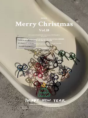 Dırnaq bəzəkləri — Christmas Jewelry Mixed Color Material - mixed-colors-12-random-colors-20-pieces-in-total-box-20-pieces