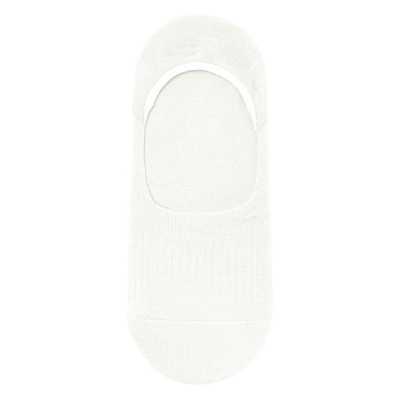 2025 primavera y verano delgada boca ligera de color sólido simple algodón peinado sin costura base de calcetines de barco invisible mujer no caiga talón