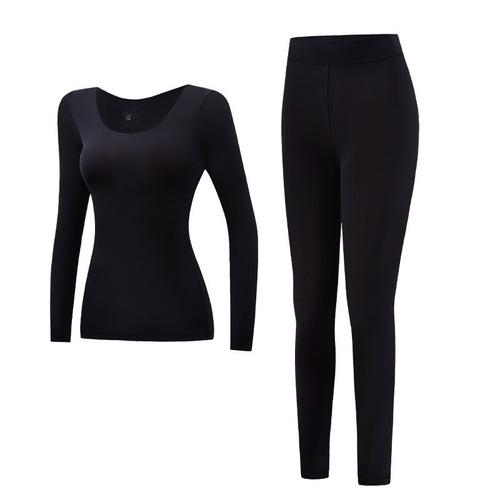 Hyaluronic Acid Thermal Skincare Clothing: Ultra-Thin, Invisible Heating Base Layer for Autumn | High-Elastic Gu Rao Thermal Underwear Set for Women