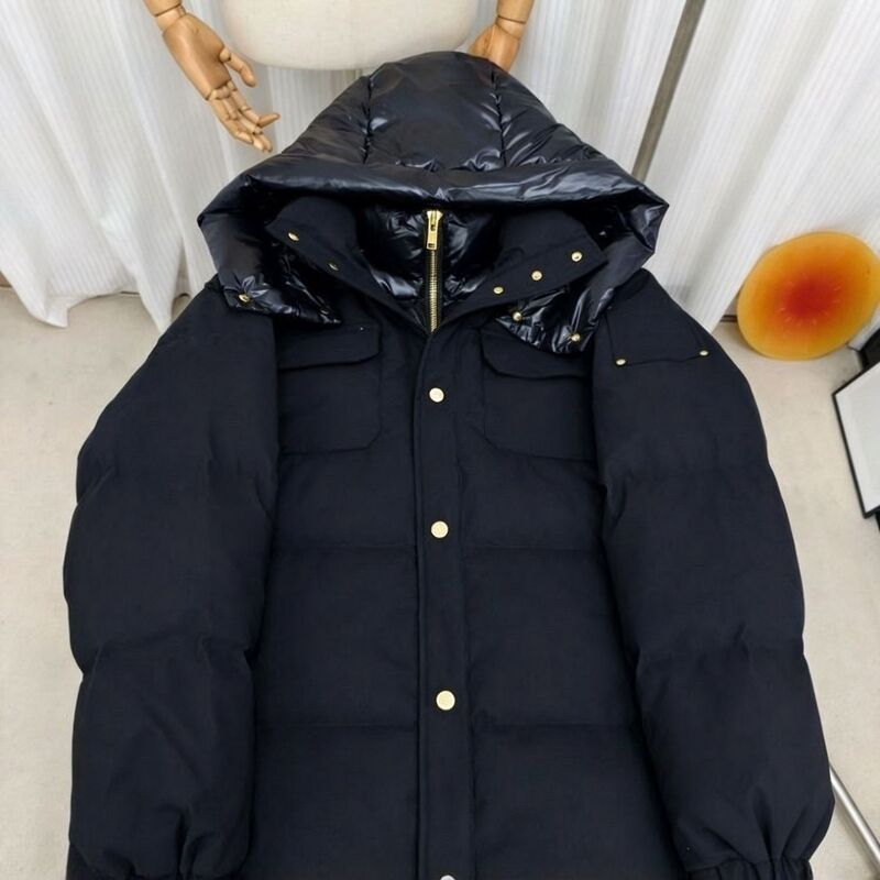 Palm Moose Men's Canadian Style Hooded Gold Puffer Jacket Palm Moose Men's Canadian Style Hooded Gold Puffer Jacket