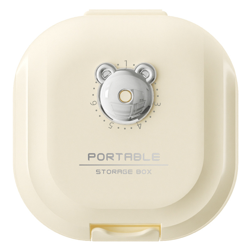 Caja de medicamento portátil empaquetada separada caja de almacenamiento tres comidas al día empaquetada sellada tabletas empaquetadas separadas caja de medicamento 7 días a la semana