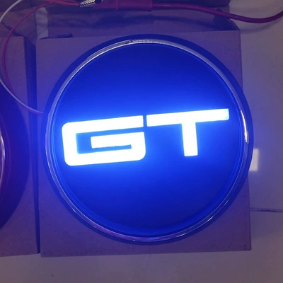 Gt Luminous Tail Emblem Suitable Tail light - gt-blue-light-car-logo