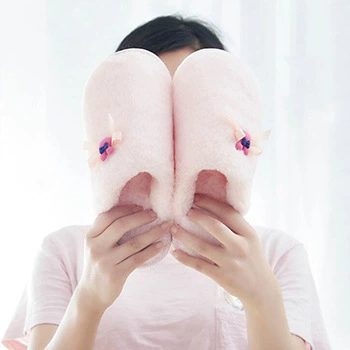 Хлопковые тапочки зимняя пара мультфильм плюшевые тапочки мужские мягкие деревянные полы теплые хлопчатобумажные тапочки нескользящие туфли для женщин