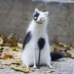 ���Q��Ĭ��������Wool Felt Familiars��ë��С�����Ȥ�ֹ���ż