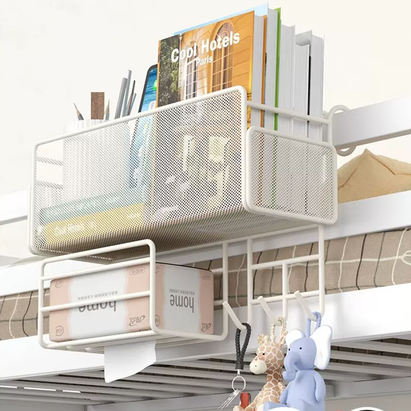 大学生床头置物架宿舍好物床上挂篮零食收纳架寝室上铺床边杂物筐