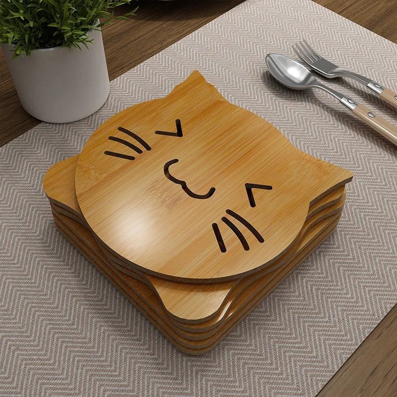 mesa de comedor casera almohadilla de aislamiento térmico cocina de bambú tazas almohadilla platos almohadilla de madera resistente a altas temperaturas