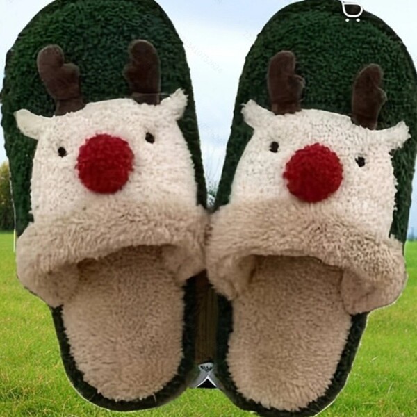 Christmas cute lightweight slippers all-season