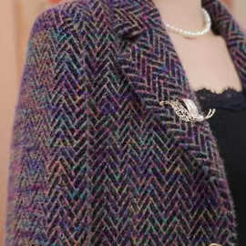 X1140时尚百搭小香风短款外套上衣女款2026新款洋气外套休闲春秋