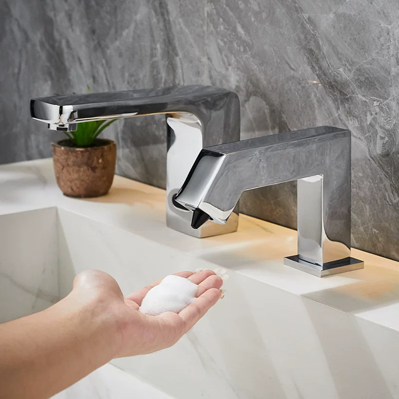 Торговый центр раковина для ванной медный кран тип автоматический сенсор моющий/dispenser жидкого мена моечная машина для рук антибактериальный антисептик машина