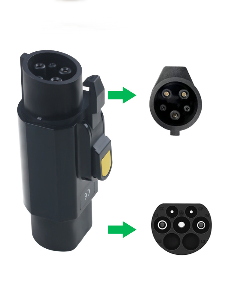 New Energy Vehicle European Standard to American Standard Charging Adapter Source Factory Wholesale European to American Converter Waterproof