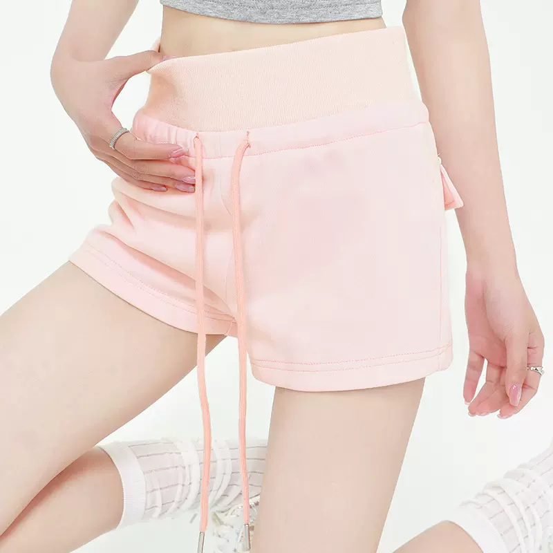 萝卜大叔-辣妹运动短裤女夏季薄2025高腰热裤a版显瘦休闲阔腿卫裤