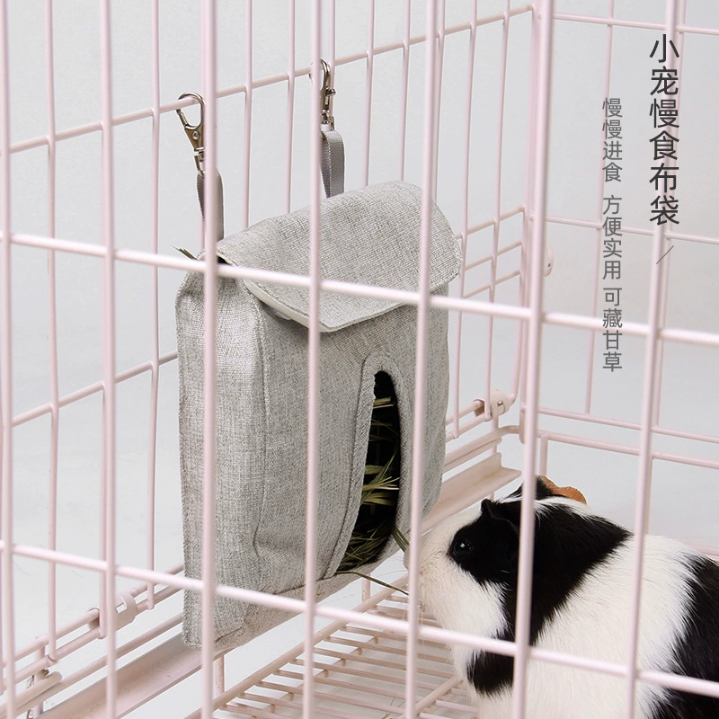 Jizaizi Мешок для кормления кролика Морская свинка Тоторо Милый пакет для кормления Травяной мешок Маленький подвесной мешок для корма для домашних животных Мешок для кормления