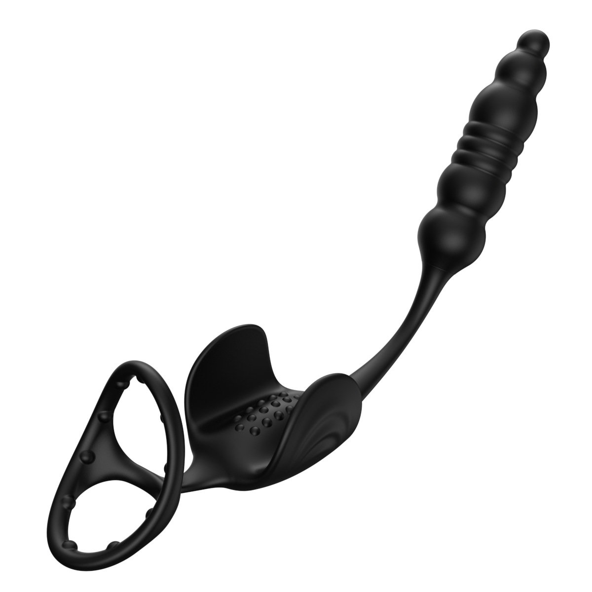 App-Controlled Telescopic Prostate Massager with Vibrating Rear Plug, Silicone — detail image 20