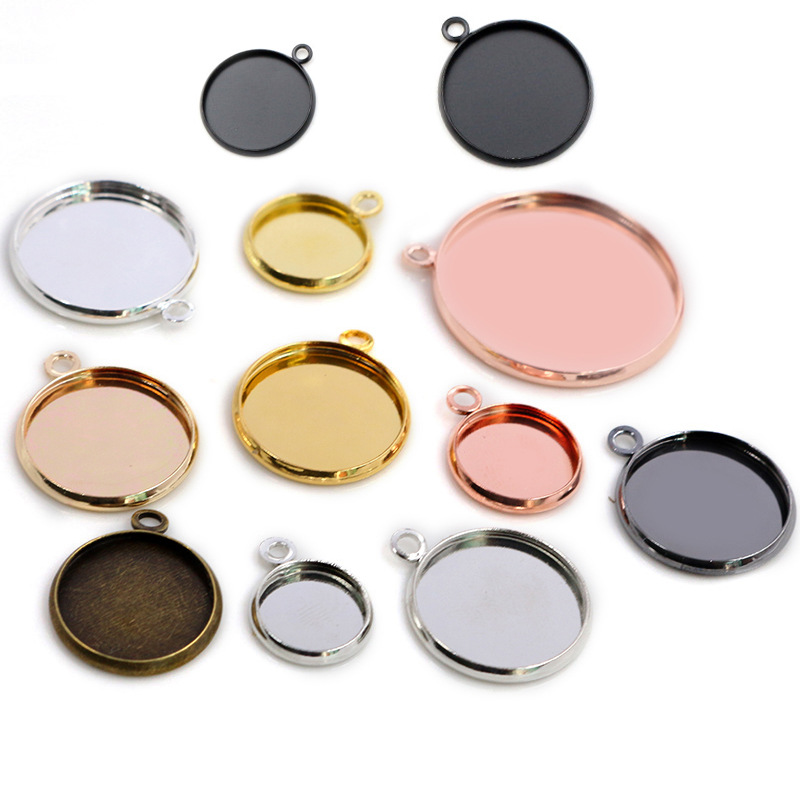 Time Gem 8-25mm Gem Base Single Hanging Pendant Iron Accessories Iron...