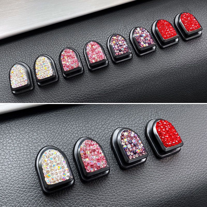 Coche Diamante gancho oculto mini gancho adhesivo multifuncional estrellado Invisible Gancho gratis pegatinas