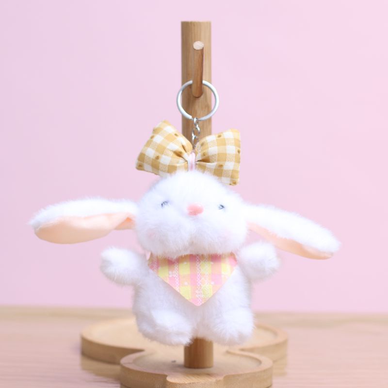 インターネット有名人のリボンバニーペンダントかわいいぬいぐるみ人形バッグペンダントキーホルダー布人形人形|undefined