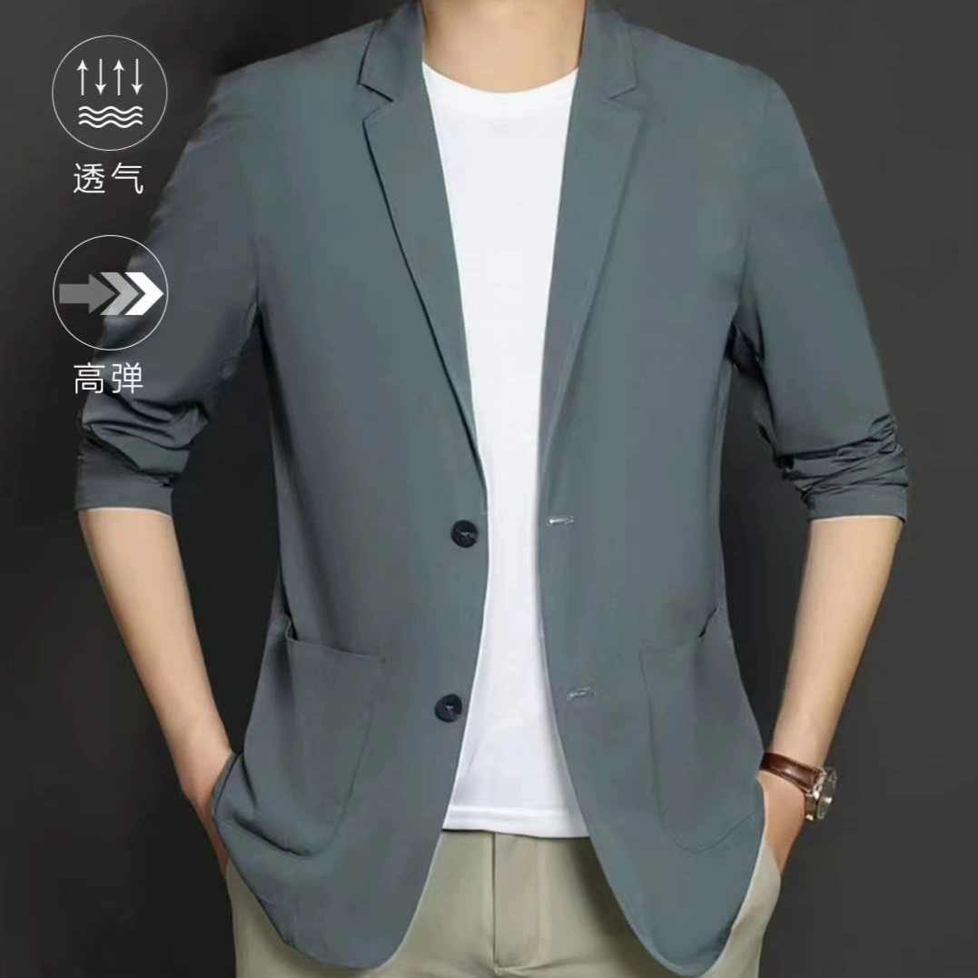 Summer Lightweight Classic Suit Jacket, Men's Plus Size, Sun-Protection, High-Quality Style