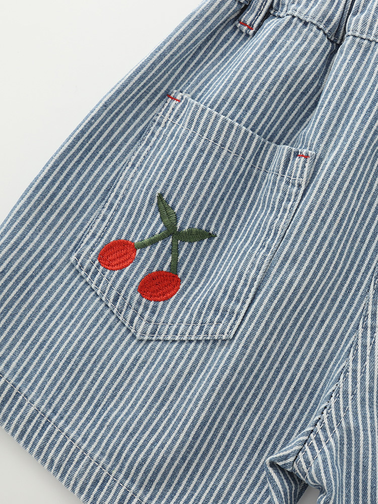 Transfronterizo malwee jeans de niñas verano nuevo estilo europeo y americano pantalones cortos de cintura elásticos de niñas pantalones de estilo occidental