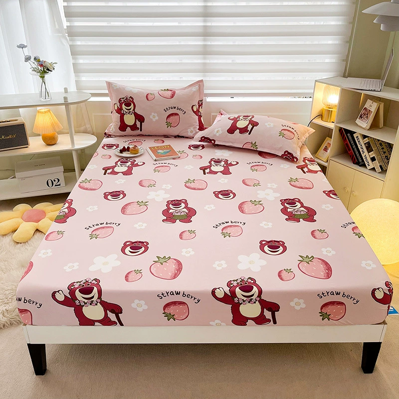 Cartoon genuine sheet, bedspread, mattress, protective case for elementary school students