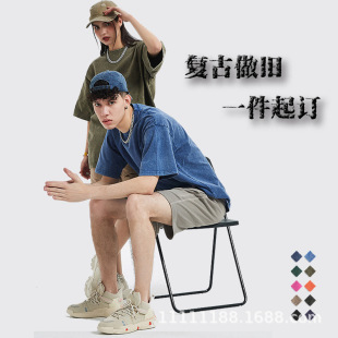 �ذ�ˮϴ���ft������ӡlogo�͹Ŷ�����缃�ޏV����oversize�w��