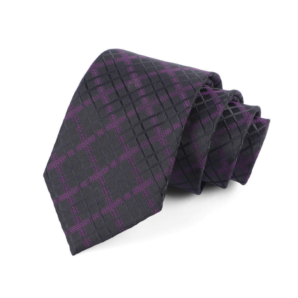 Corbata de hombre 8cm para hombre, bordado jacquard de alta calidad para hombre, corbata de negocios, corbata de seda de poliéster, fábrica al por mayor