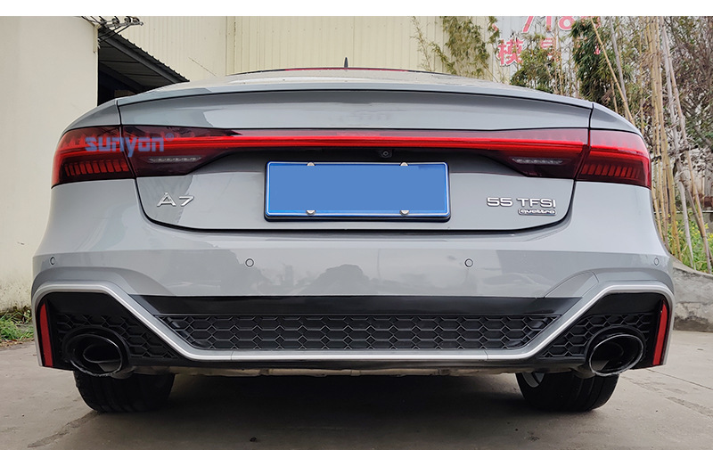 09-24 A7 modified RS7 large surround upgrade S7 front and rear bumper side skirt tail lip tremella for Audi A7 wholesale