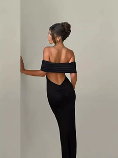 Платье для женщин без бретелей, Milk Silk, летняя сексуальная линия