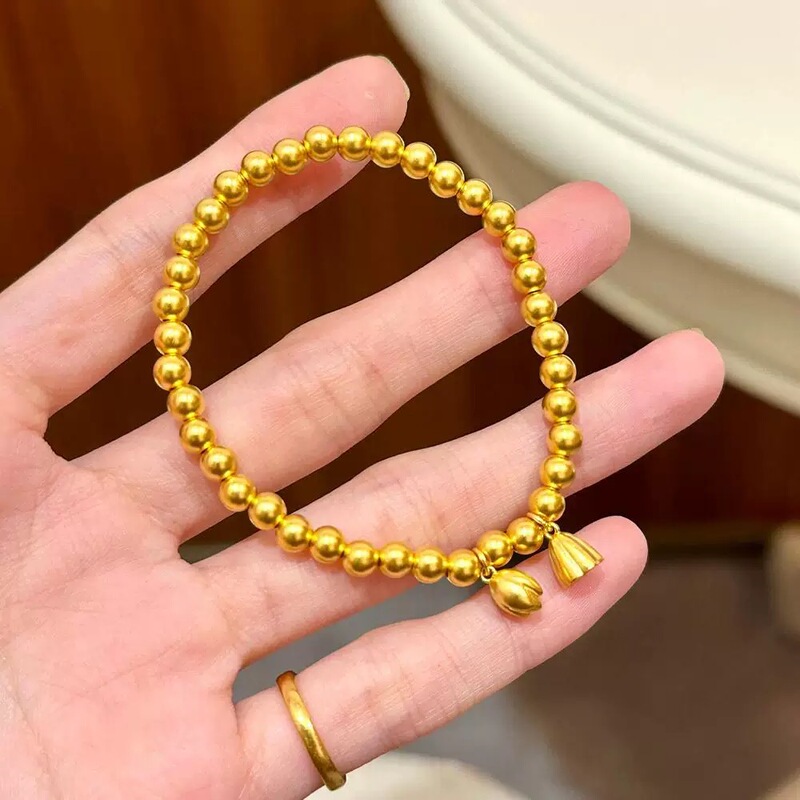 Authentic New Two-generation Huan Ancient Law Inheritance Bracelet Female Vietnam Sand Gold Simulation Gold Self-discipline Autumn and Winter Beads Wedding Authentic New Two-generation Huan Ancient Law Inheritance Bracelet Female Vietnam Sand Gold Simulation Gold Self-discipline Autumn and Winter Beads Wedding