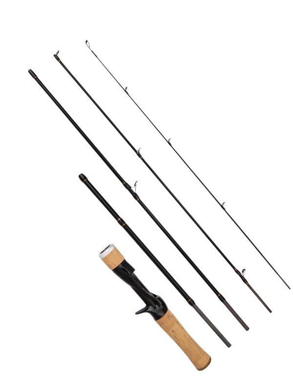 Cara de boca de caballo de varias secciones Caña de pescar transfronteriza portátil UL Aparejos de pesca 1.8 m Carbon Multi-inserto Agarre eva Mango recto Luya