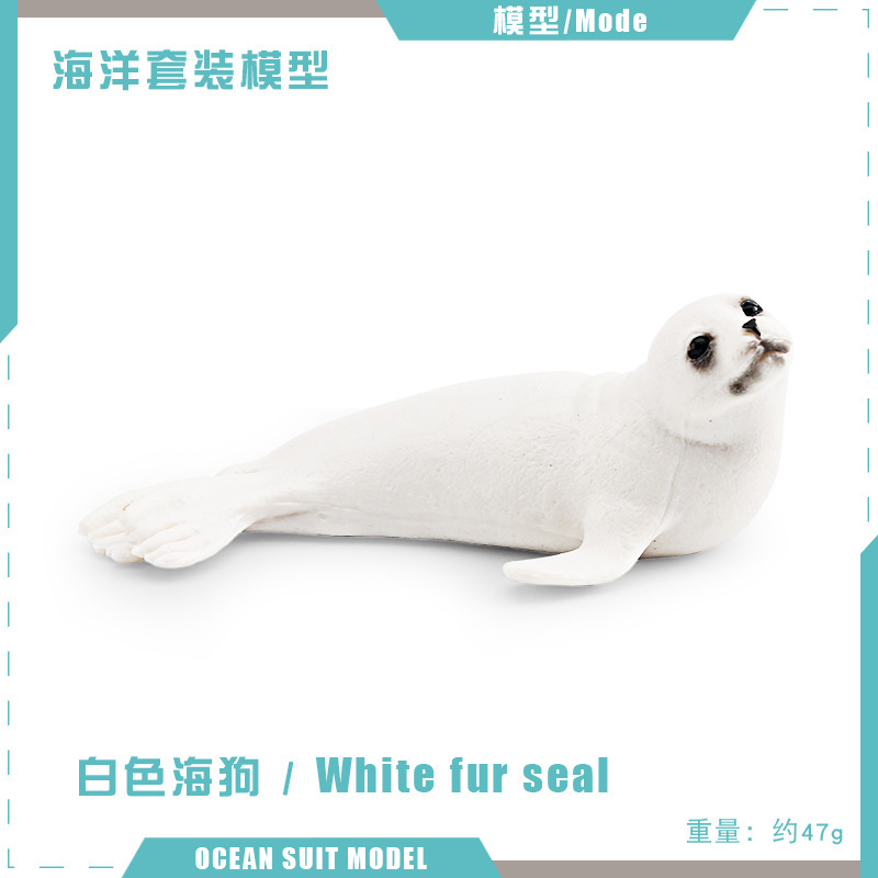Transfronteriza simulación animal marino modelo rompecabezas cognitivo asesino ballena morsa nutria perro de mar escritorio estática decoración juguete