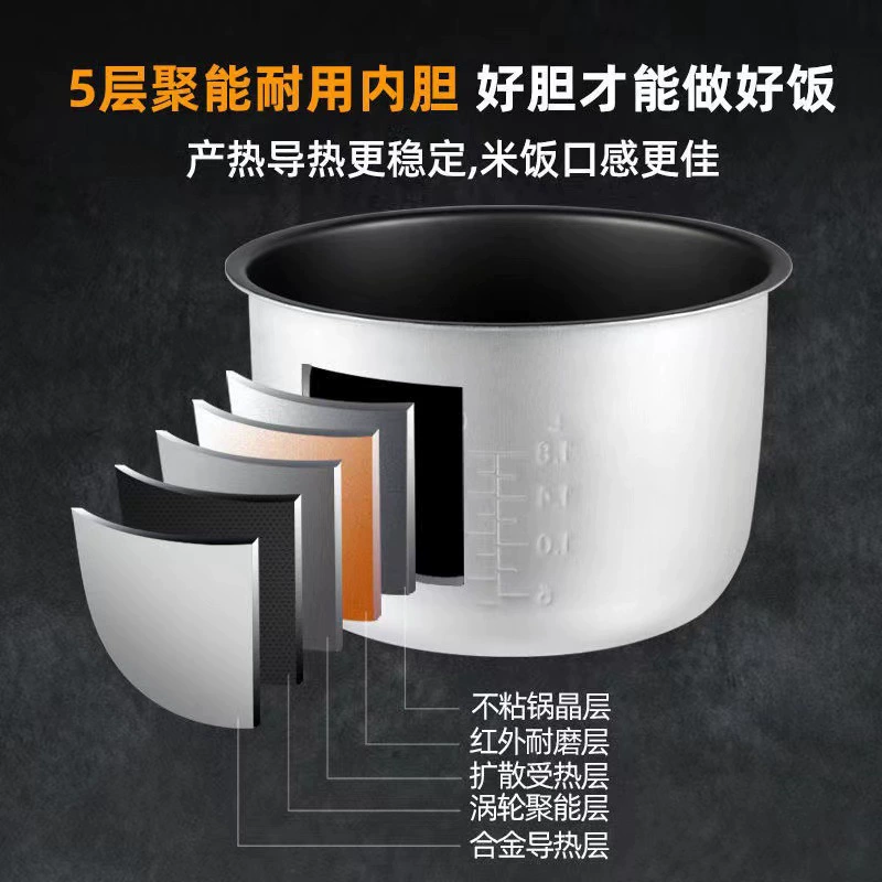 Smart square capacious universal rice cooker