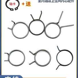 门把手弹簧门锁弹簧回位卫生间防盗执拉门内锁芯双快扭簧圆配件黄
