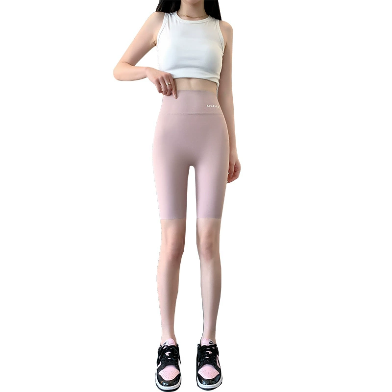 Широкие high-waist формирующие шорты, тонкое защитное белье для коррекции бедер и йоги, многоцветное, размер S–XXXL