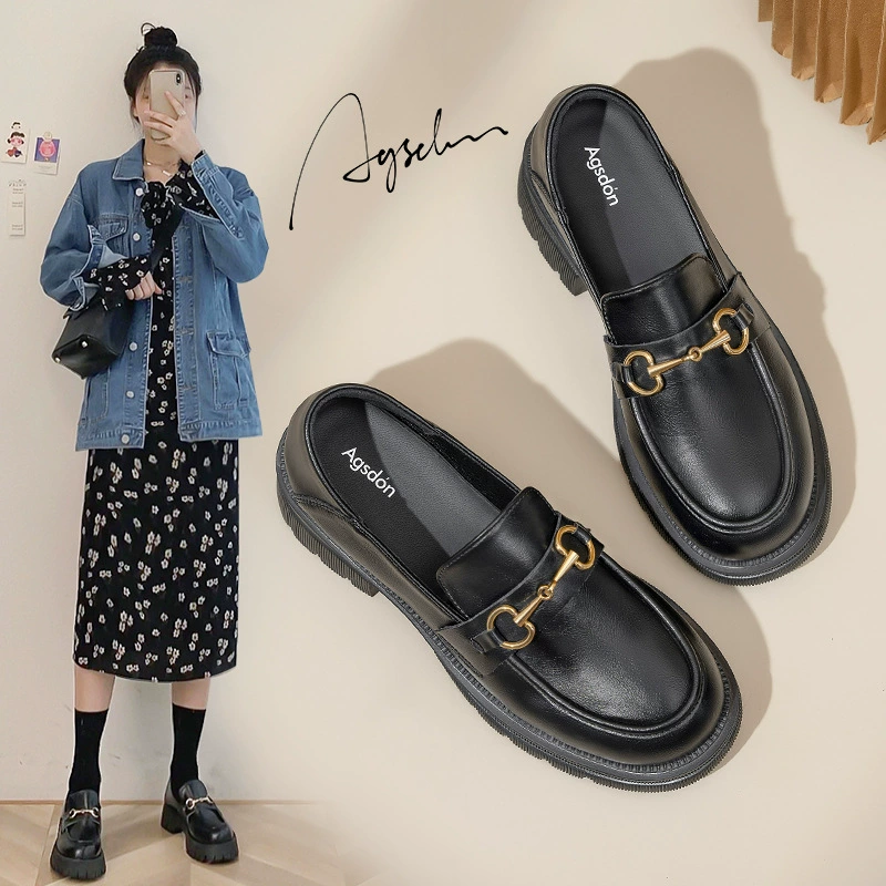 Женские лоферы Augushiden, новинка весны и осени 2024 года, милые, молодежные туфли-слипоны для женщин.