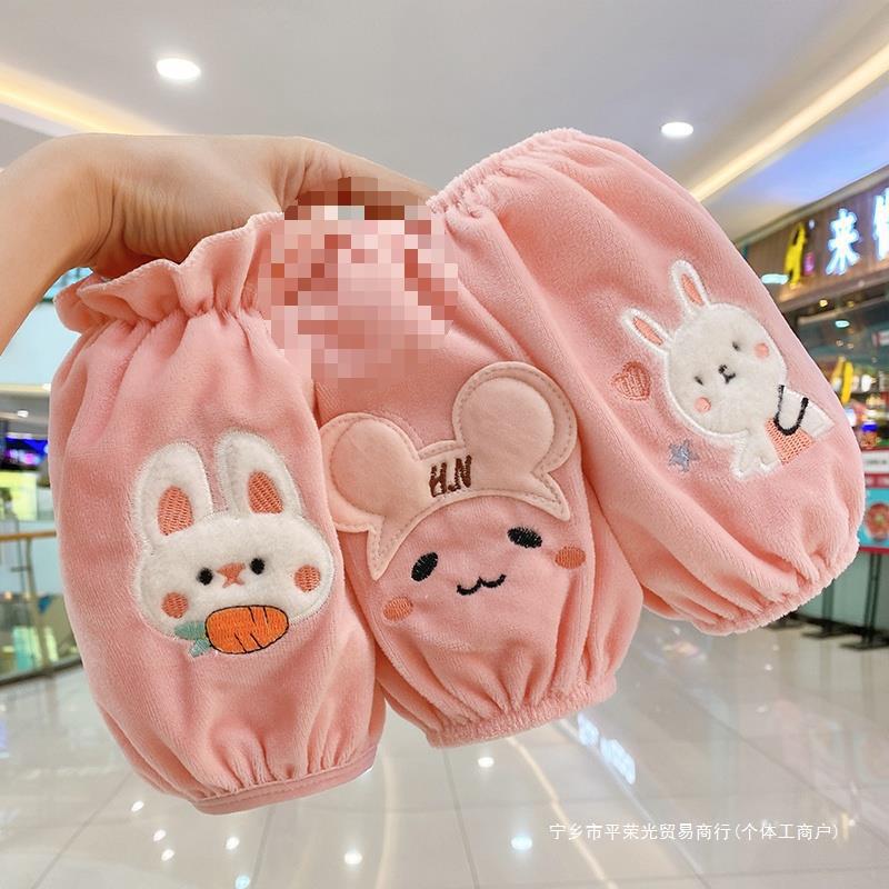 어린이용 소매 중간 길이 겨울 방오 및 먼지 방지 귀여운 소녀 다운 재킷 소매 소년 및 소녀 소매  소매