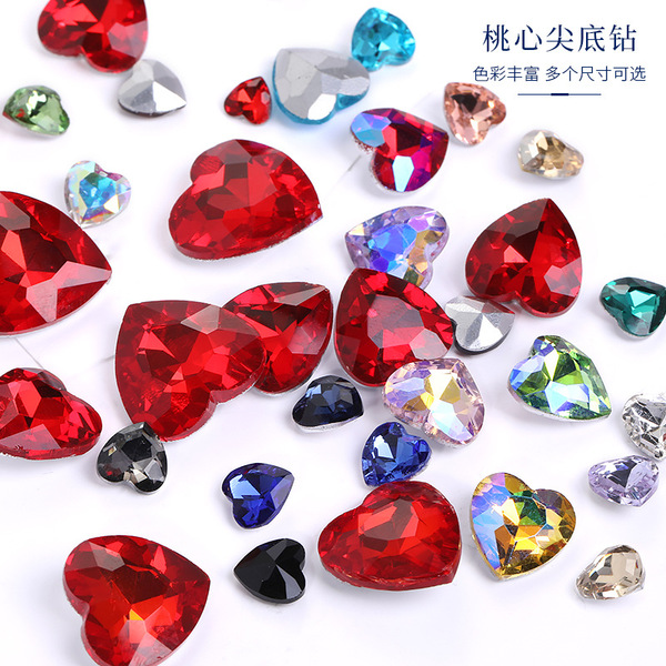 Glass mobile phone heart-shaped