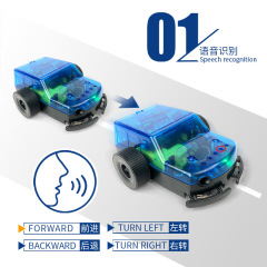 Cross-border scientific experiment set, children's functional car development, intelligent assembly, multi-functional induction robot toy