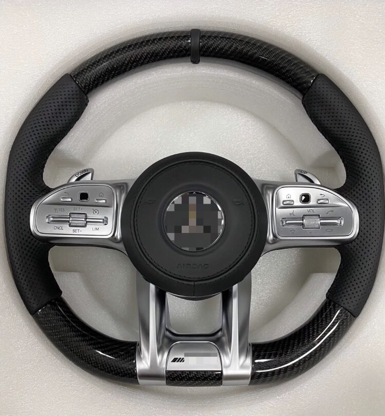 Suitable for Mercedes-Benz AMG carbon fiber 809 steering wheel assembly modification for glkac260e300ls-class, from old to new model