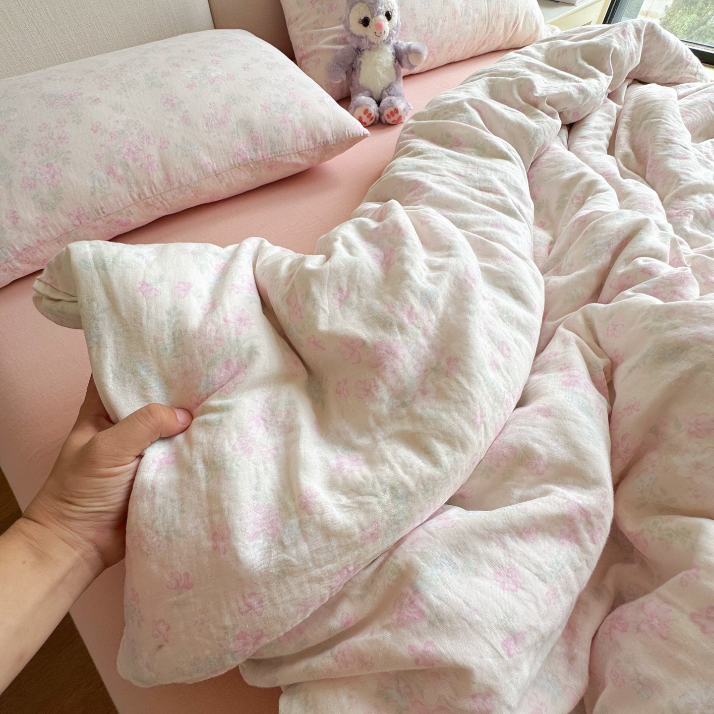 A類全綿有酸素二重糸ベッド4点セット純綿布団シーツ3点セットinsベッド用品セット