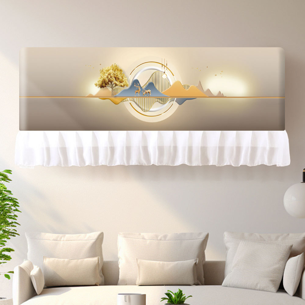 Aire acondicionado cubierta a prueba de polvo colgante hermoso Heigree protección general todo incluido cubierta a prueba de polvo colgante de máquina interior moderna