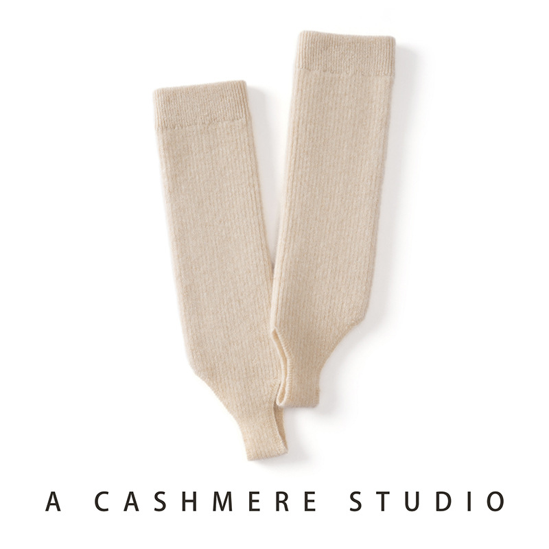 100% pure cashmere knee pads for knee joint protection, warm knee sleeves for autumn and winter, high-end knee warmers for men and women