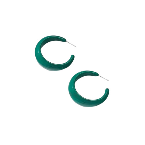 Niche design large C-shaped acrylic earrings for women Japanese and Korean fashion sweet small fresh earrings earrings wholesale