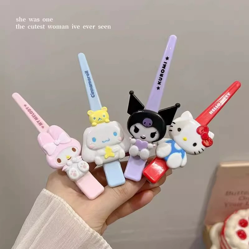 Hello Kitty, заколки для волос, аксессуар для волос, челки, милый зажим для волос