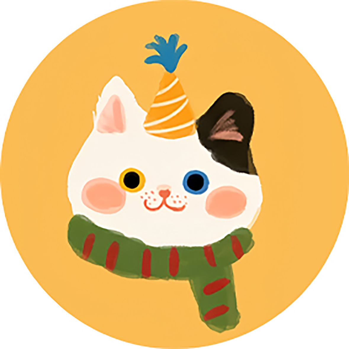 자체 제작 4호 고양이 (10*10*0.9cm)